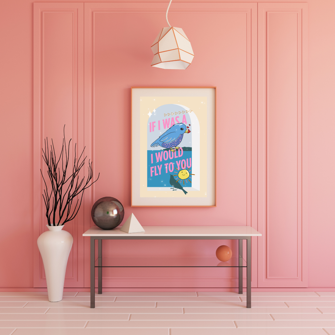 Bluebird Print, Harries Gift