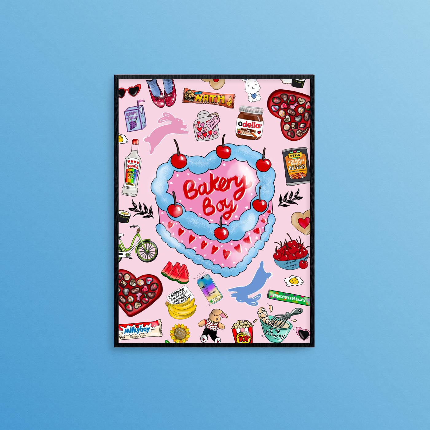 Bakery Boy Print, Harries Birthday Gift