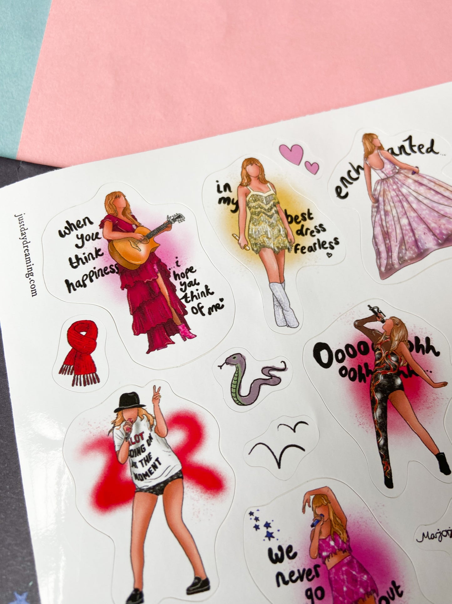Taylor Eras Sticker Sheet