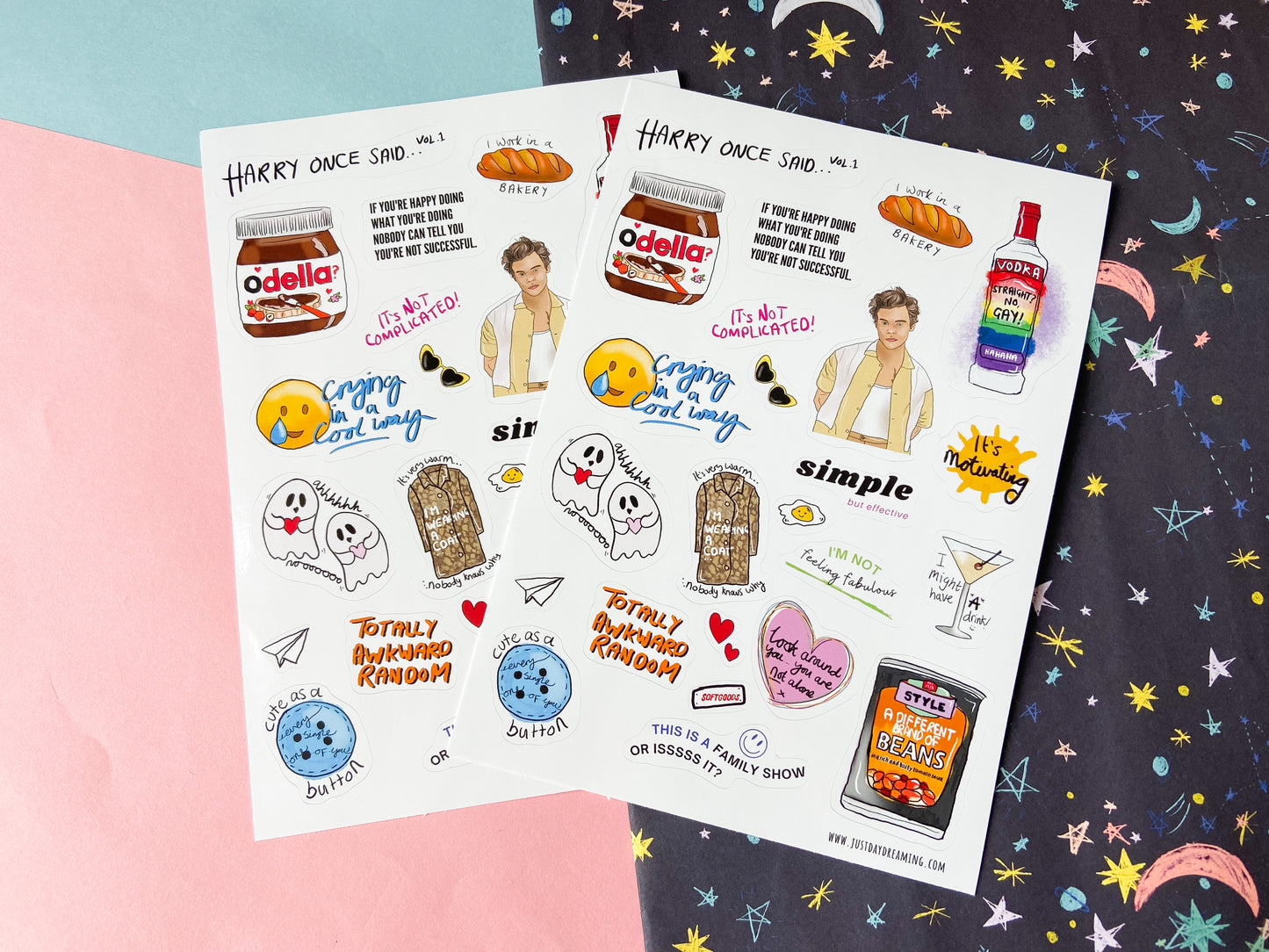 Harry Once Said Sticker Sets, Iconic Quotes