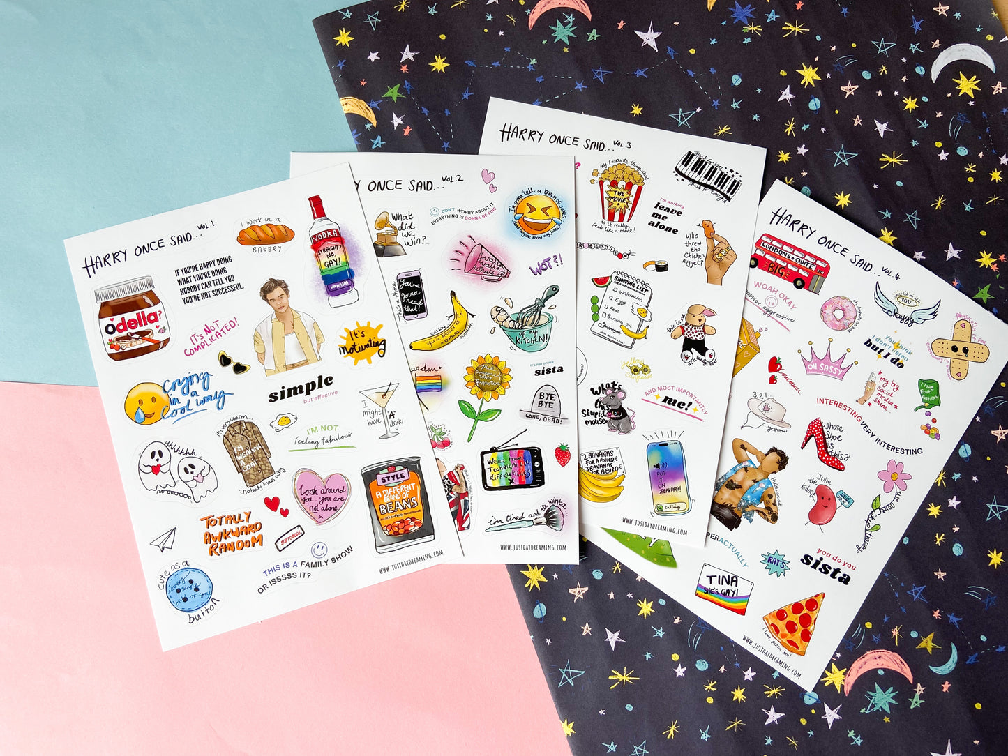 Harry Once Said Sticker Sets, Iconic Quotes