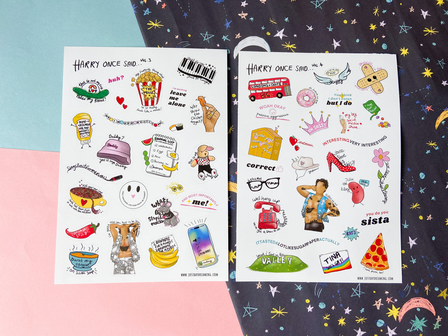 Harry Once Said Sticker Sets, Iconic Quotes