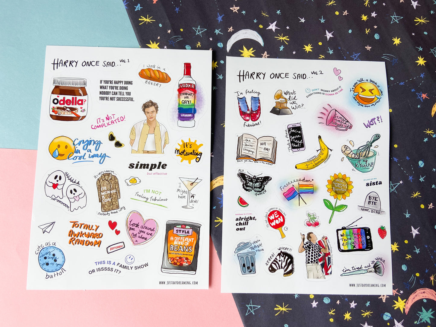Harry Once Said Sticker Sets, Iconic Quotes
