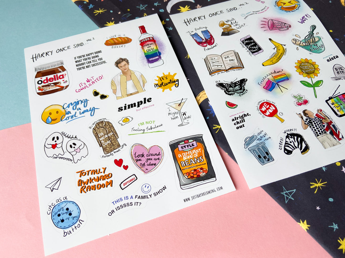 Harry Once Said Sticker Sets, Iconic Quotes