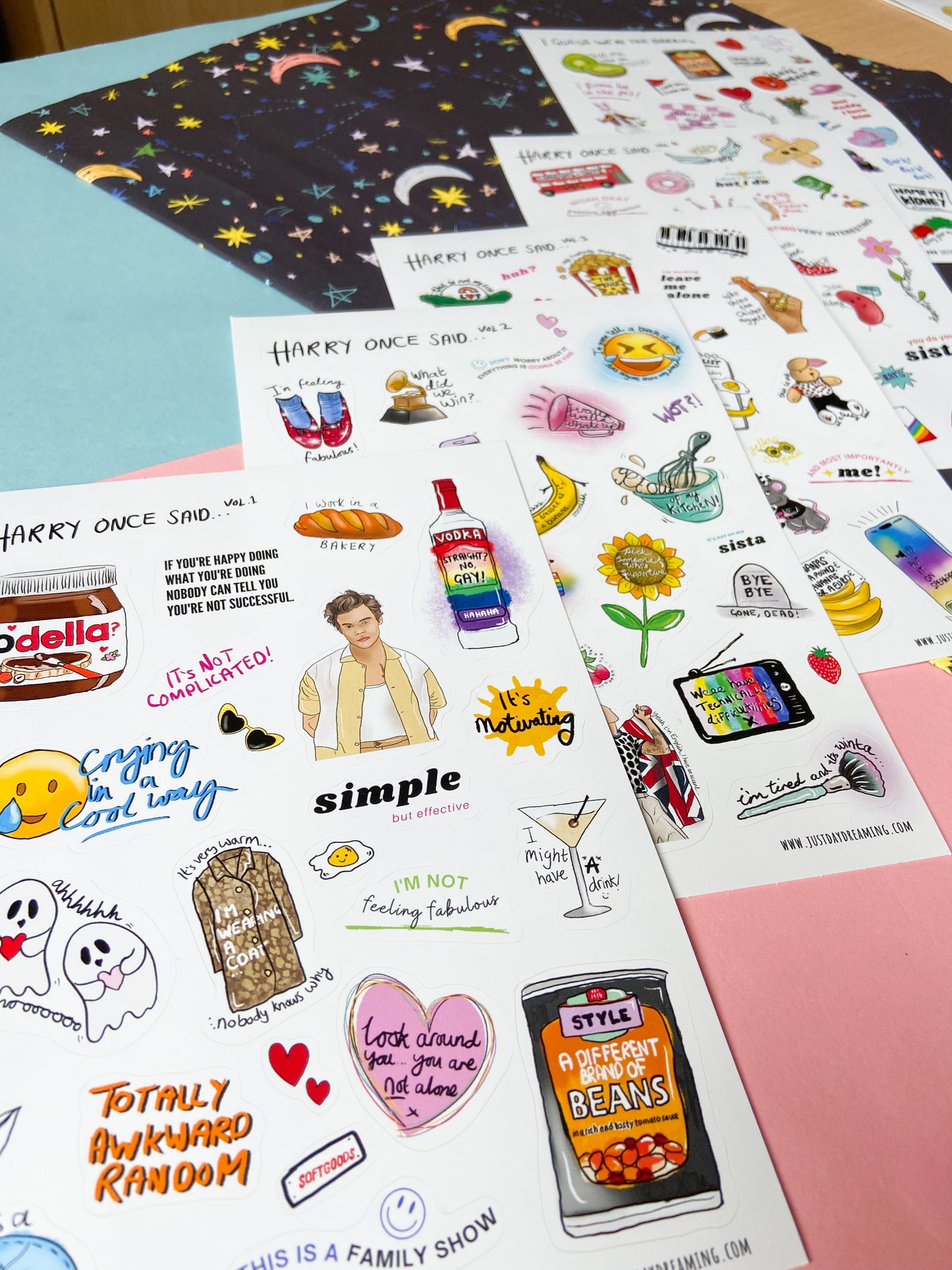 Harry Once Said Sticker Sets, Iconic Quotes