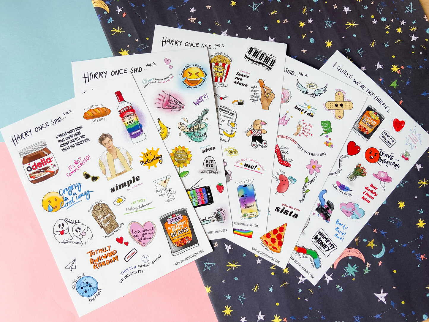 Harry Once Said Sticker Sets, Iconic Quotes