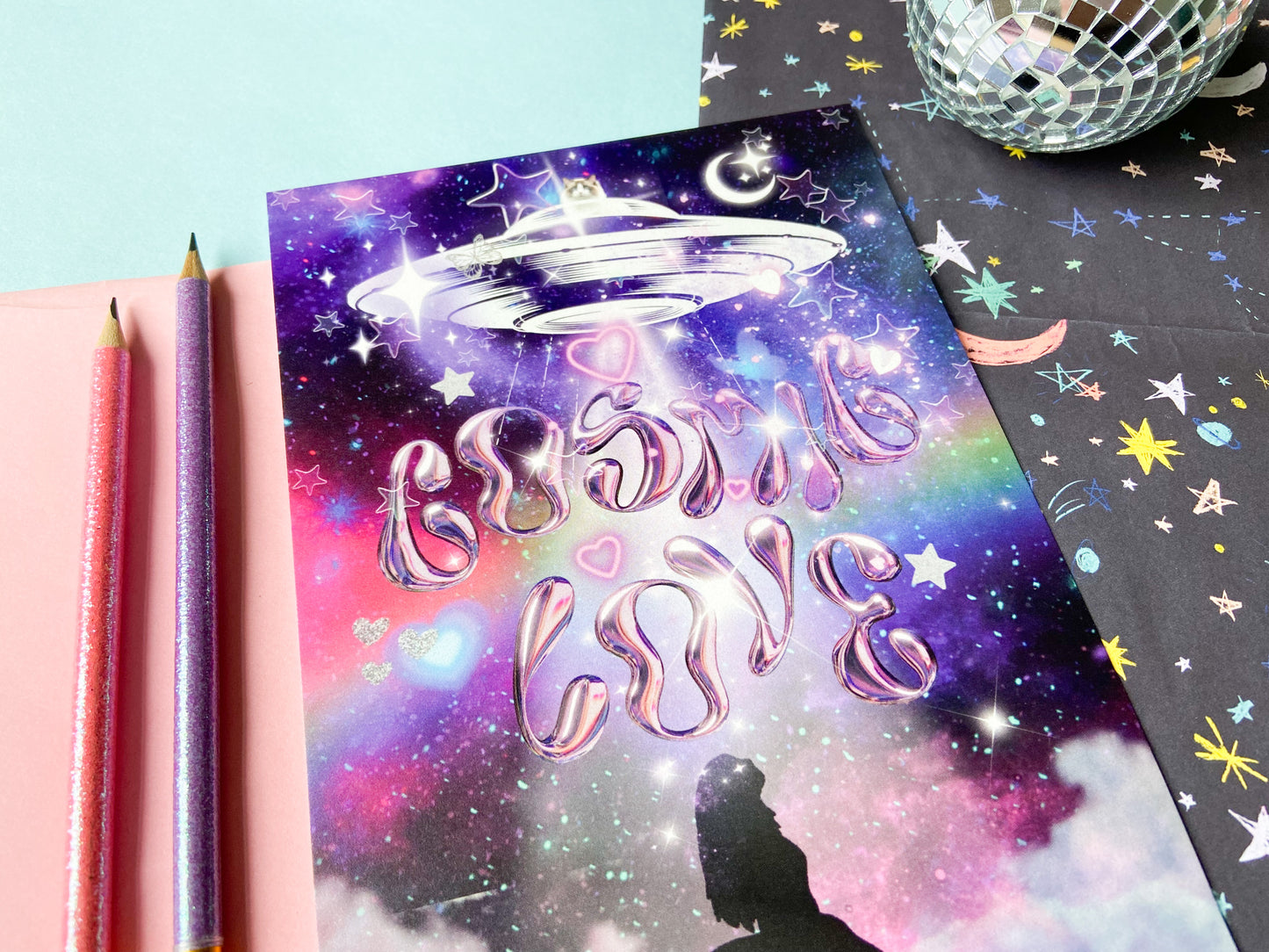 Taylor Cosmic Love Pearlised A5 Print