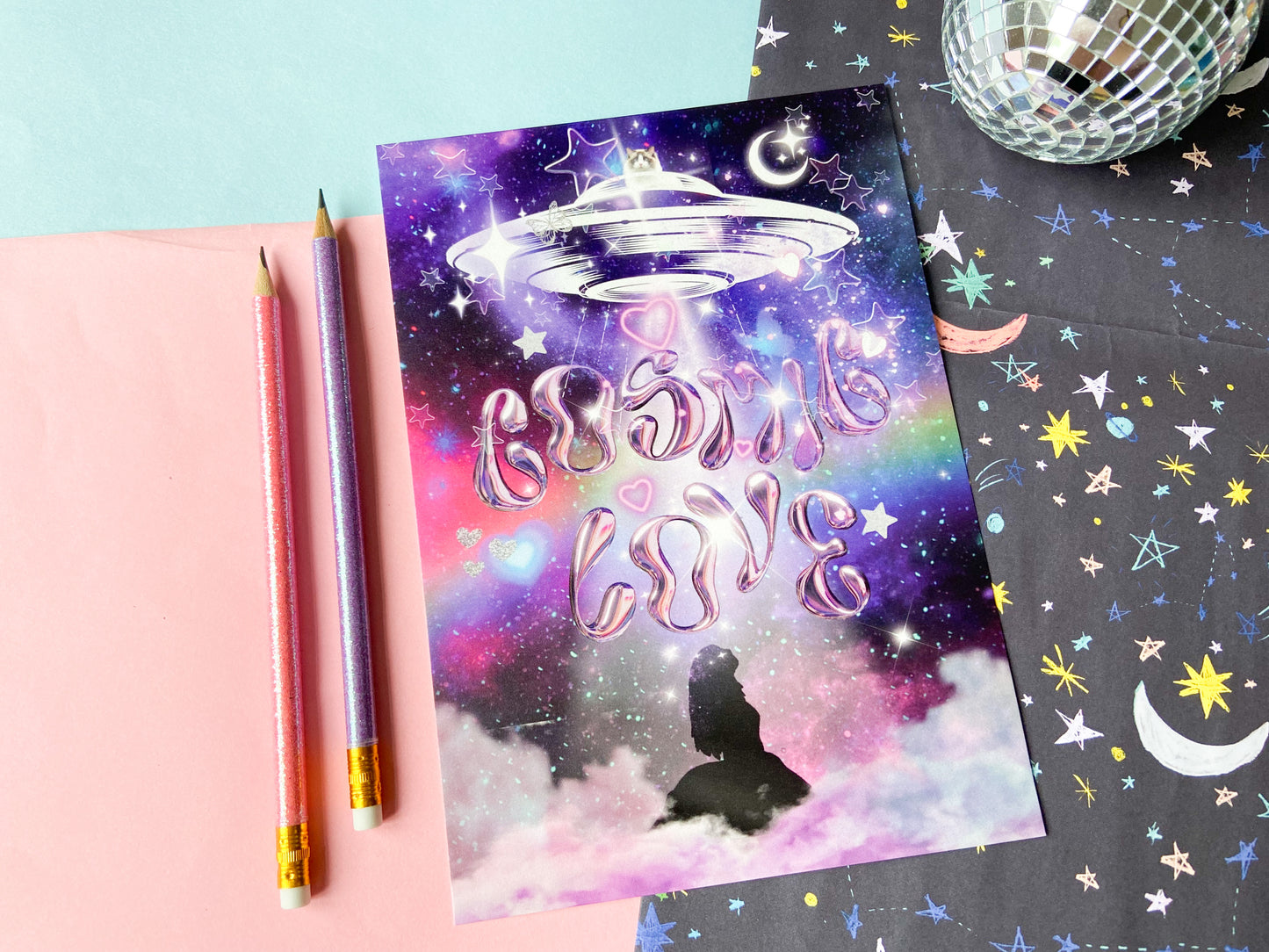 Taylor Cosmic Love Pearlised A5 Print