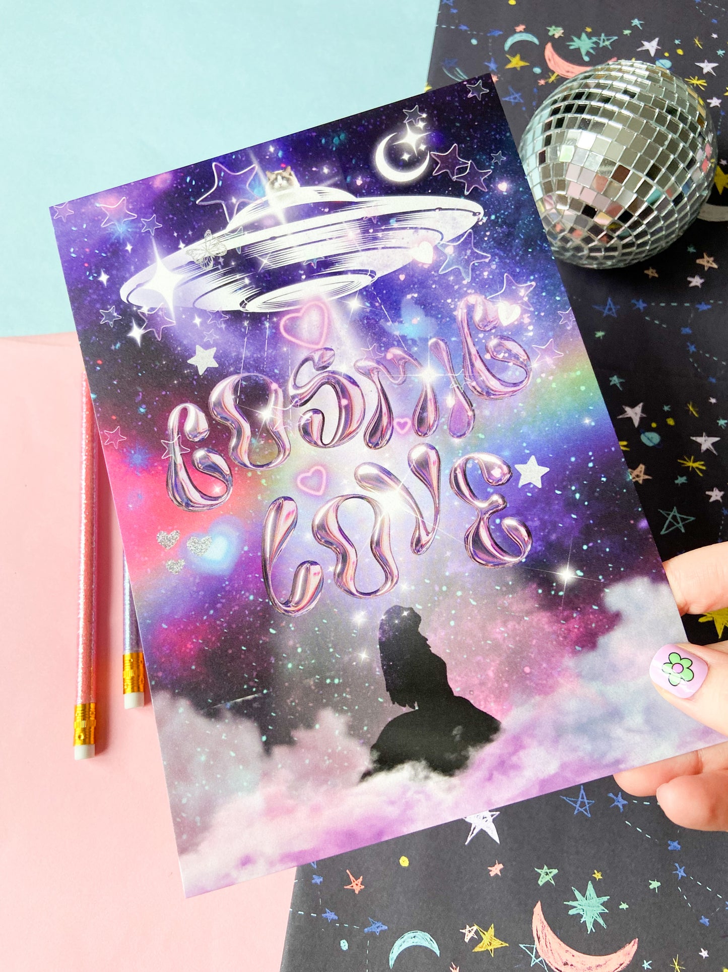 Taylor Cosmic Love Pearlised A5 Print
