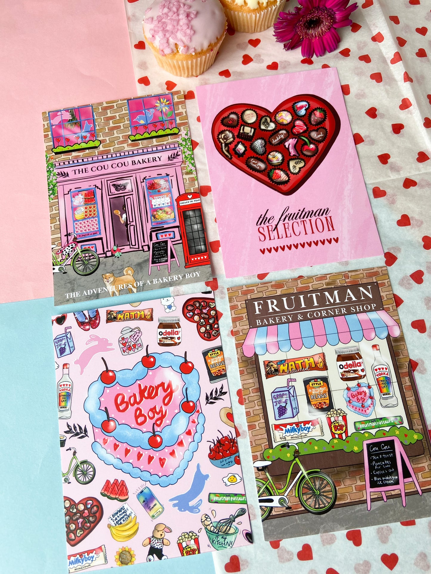 Bakery Postcard Set, Harries Gift