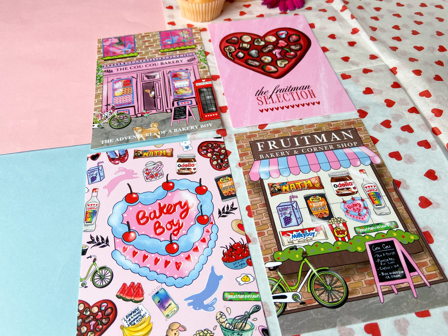 Bakery Postcard Set, Harries Gift