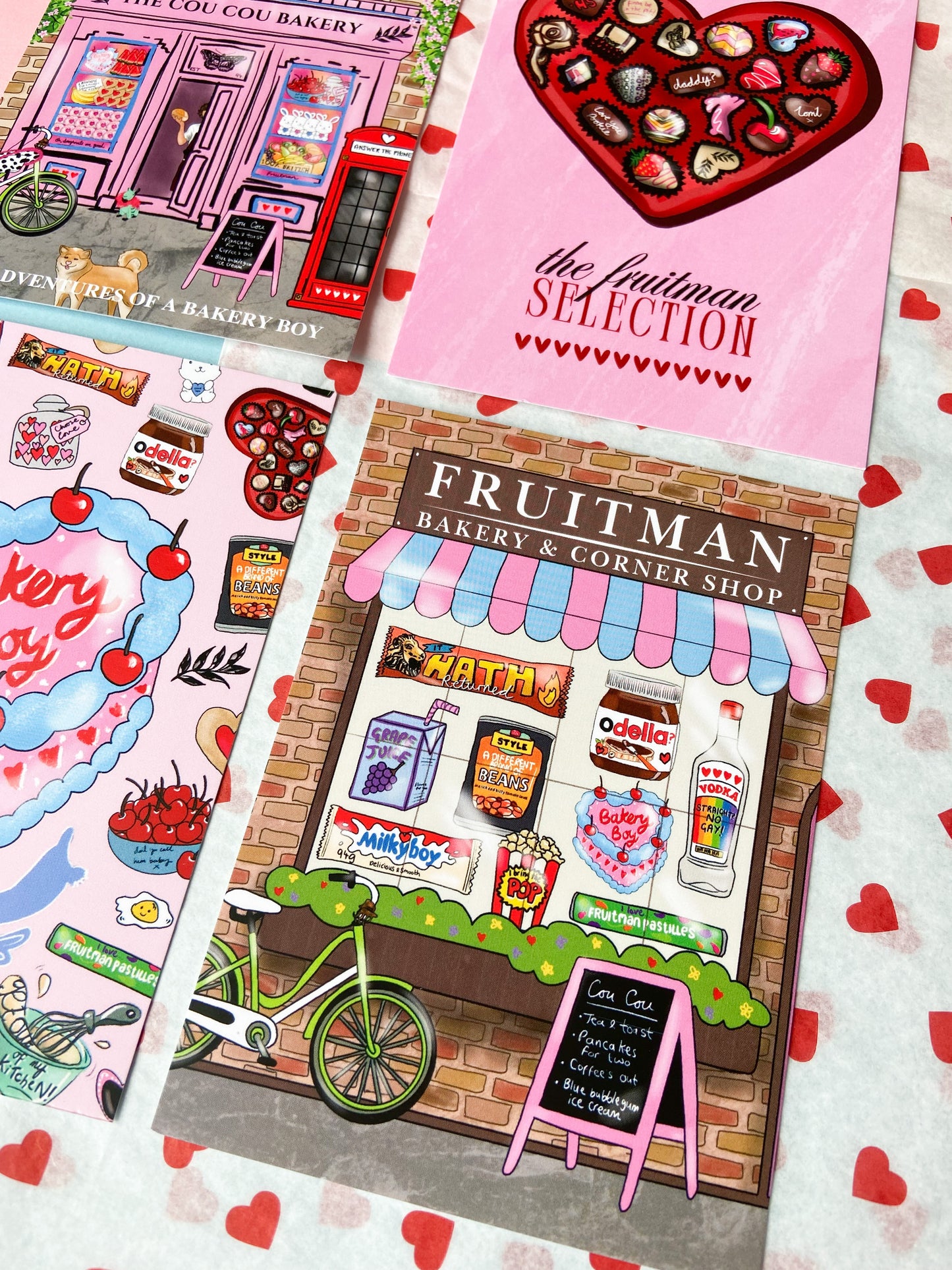 Bakery Postcard Set, Harries Gift