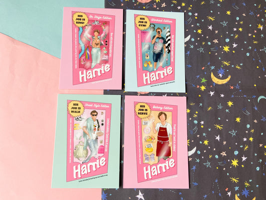 Harrie Postcard Set of 4