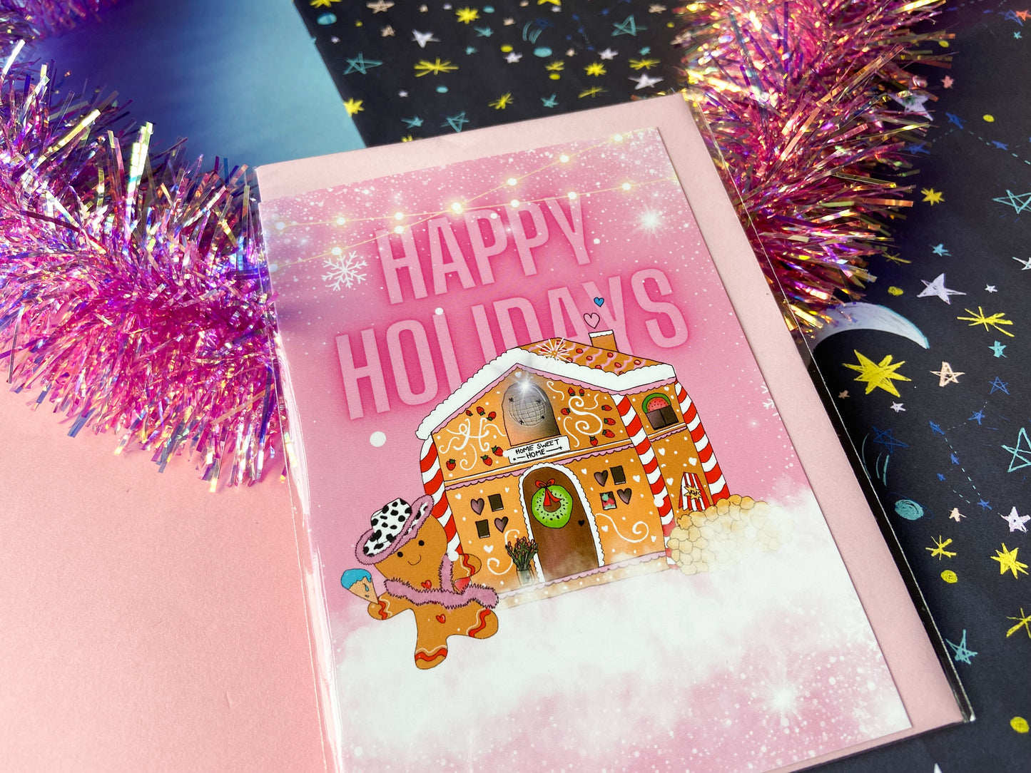 Happy Holidays House Christmas Card, Harries Card