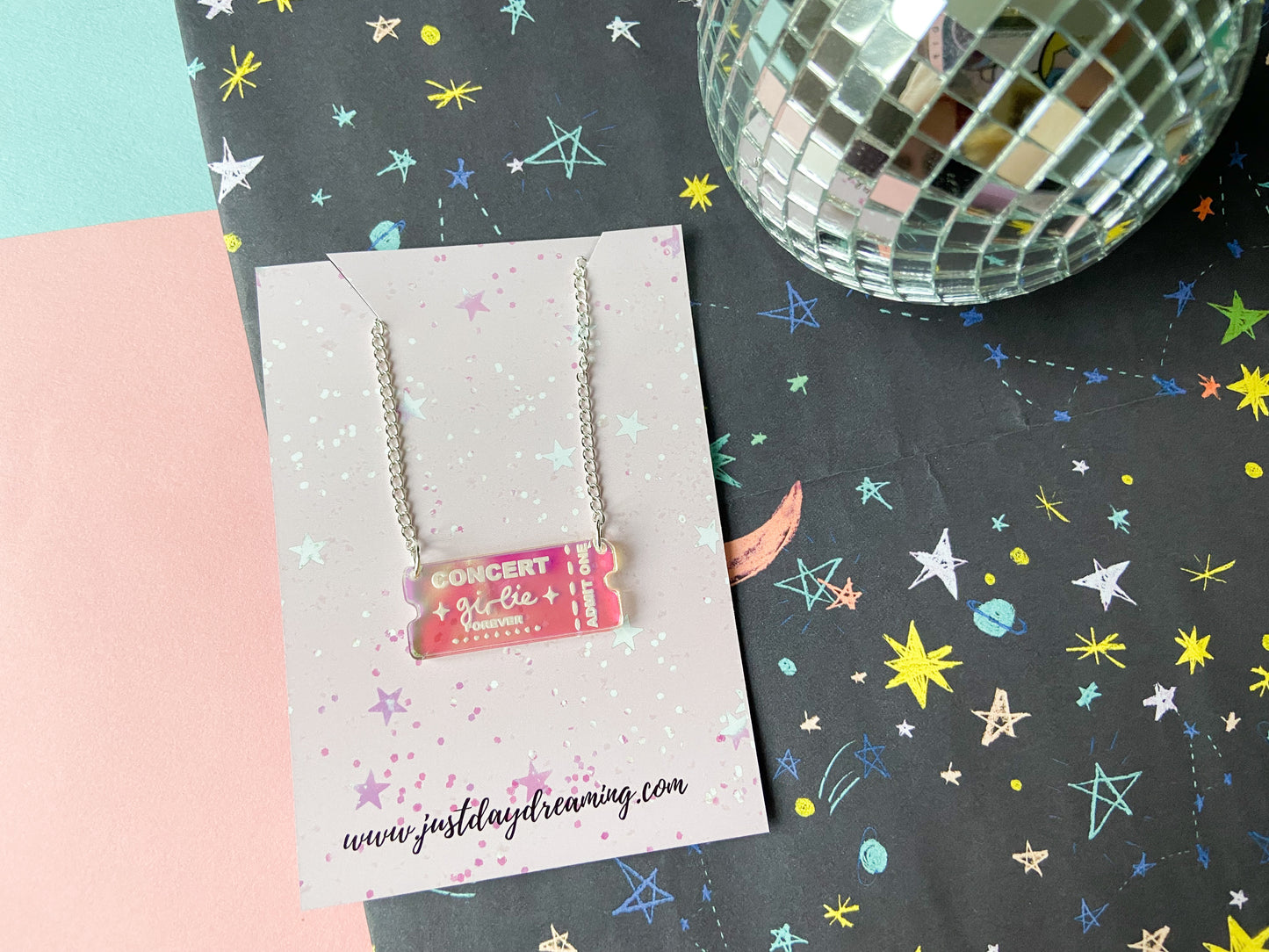 Concert Girlie Ticket Necklace