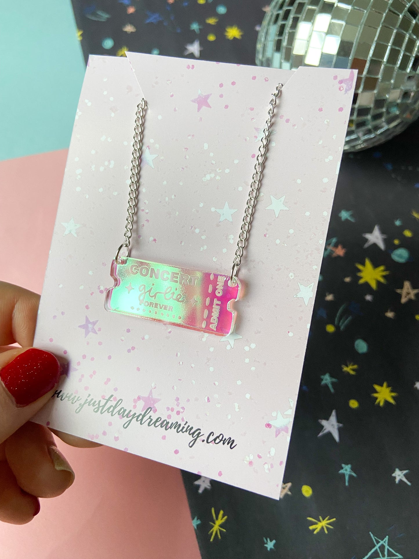 Concert Girlie Ticket Necklace