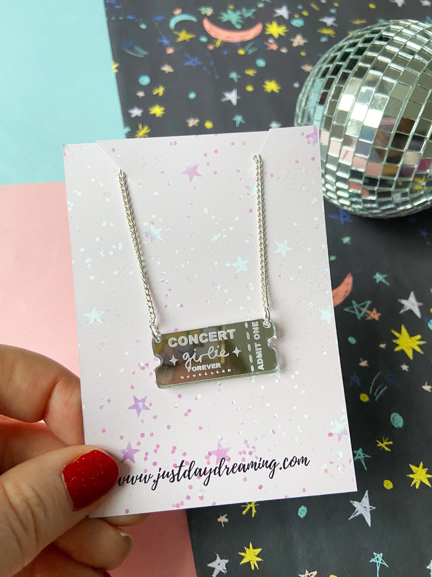 Concert Girlie Ticket Necklace