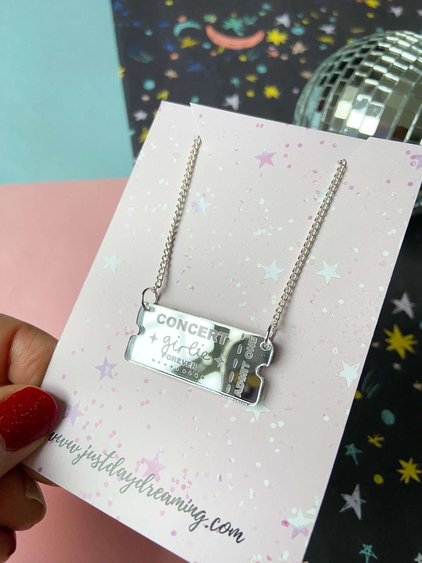 Concert Girlie Ticket Necklace