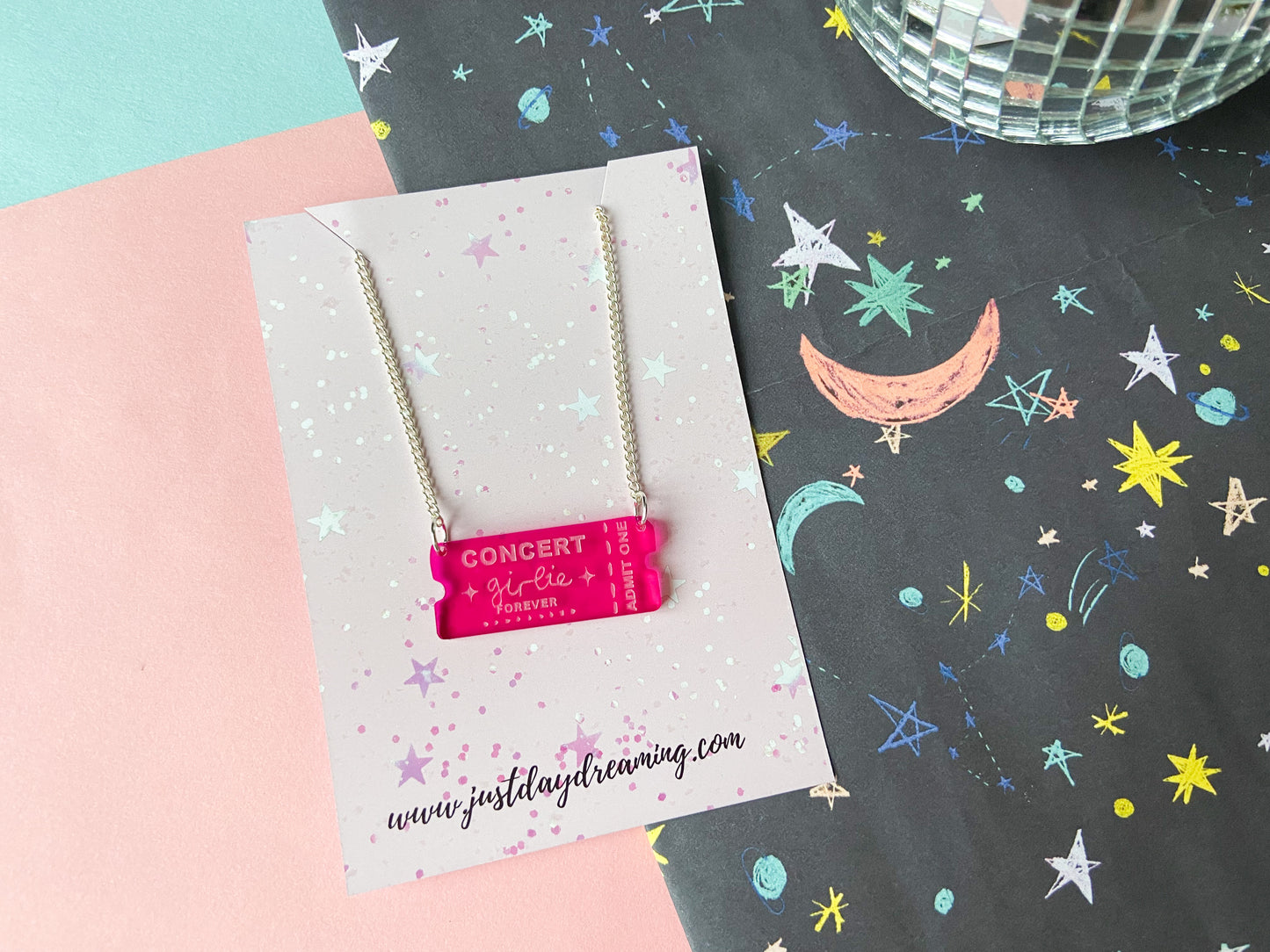 Concert Girlie Ticket Necklace