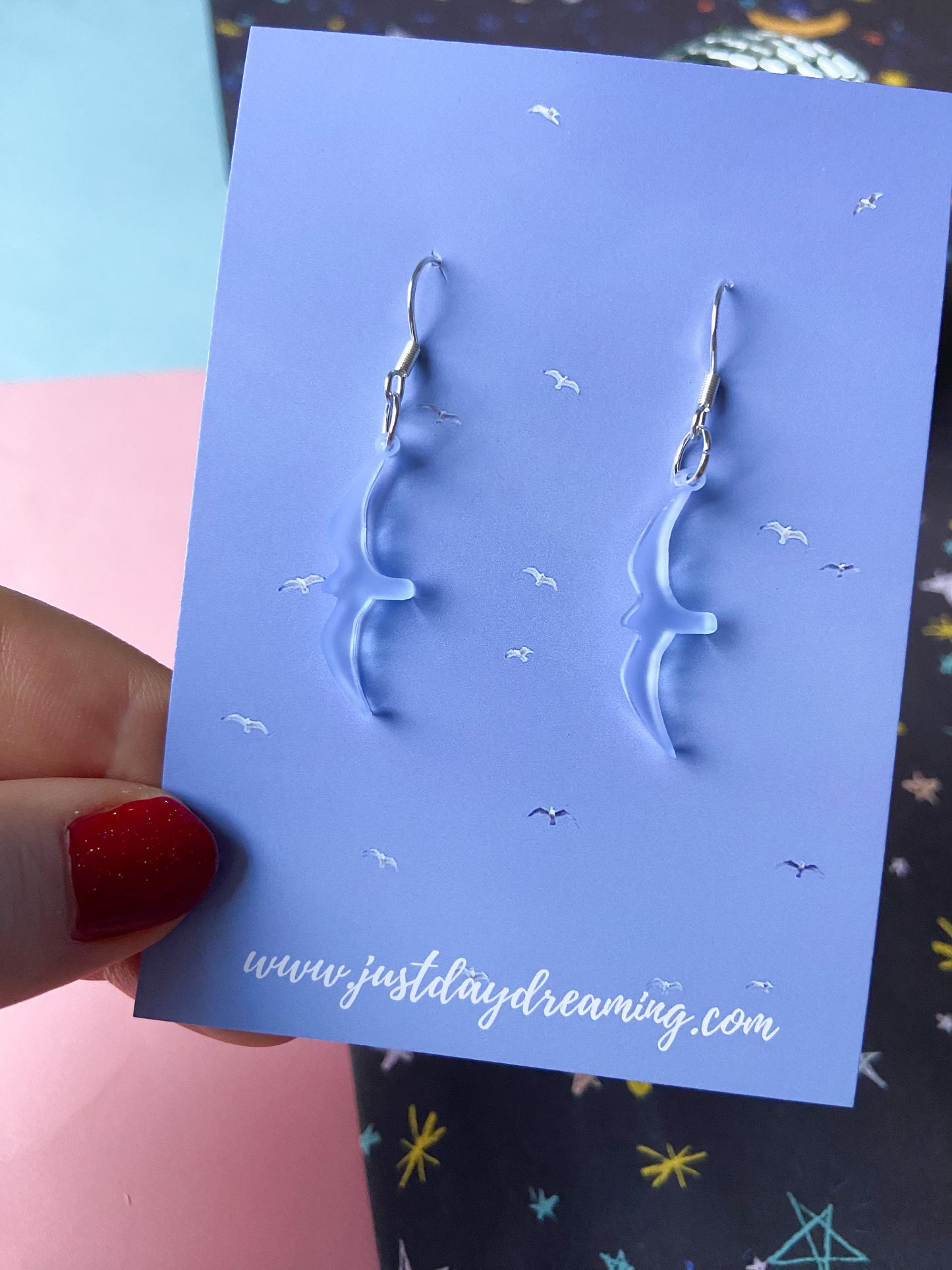 Seagull Earrings, 1989 Inspired