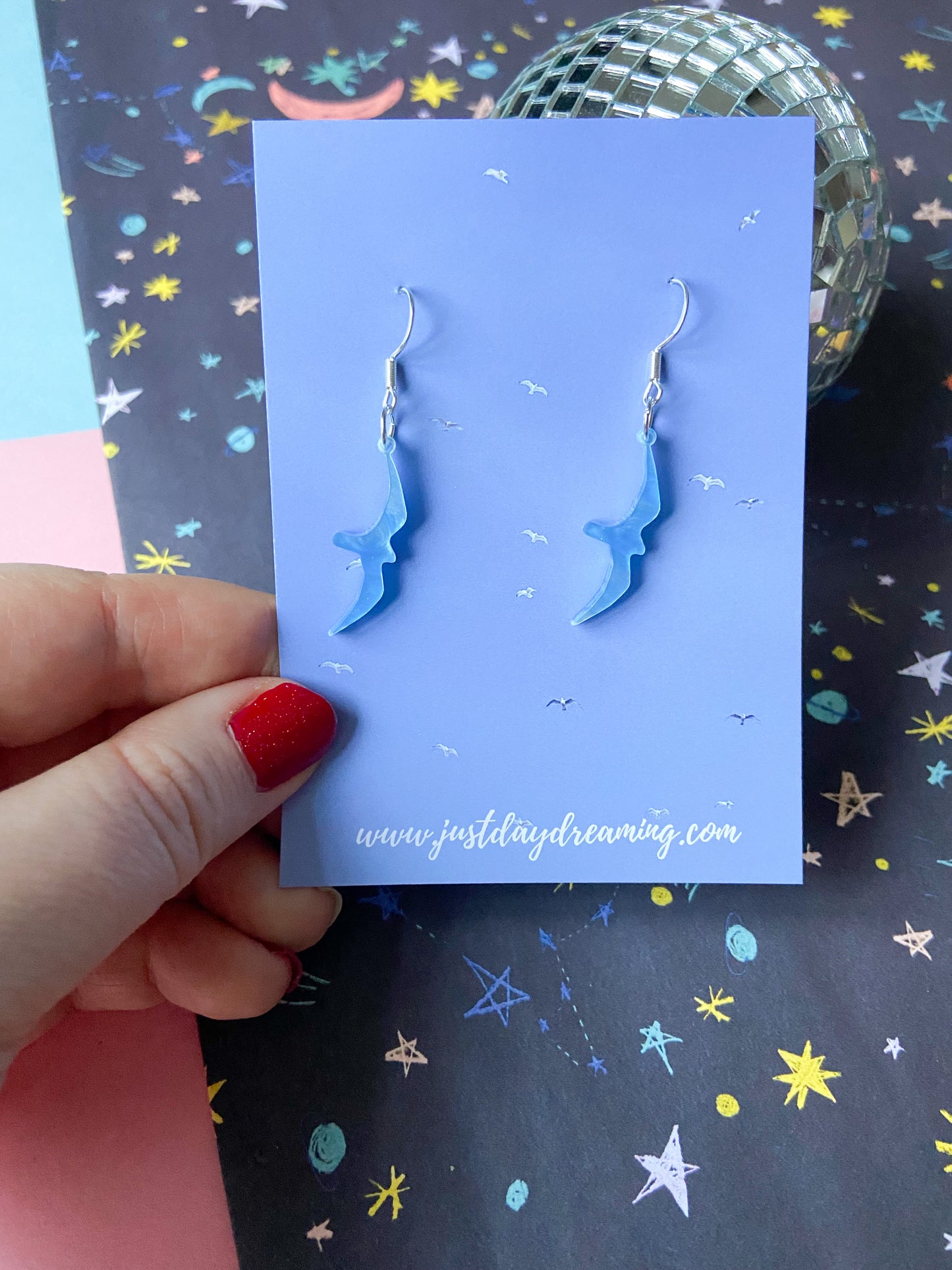 Seagull Earrings, 1989 Inspired