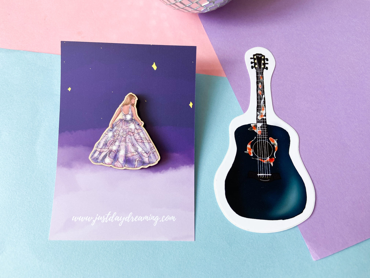 Taylor Enchanted Pin Badge, Wooden Brooch
