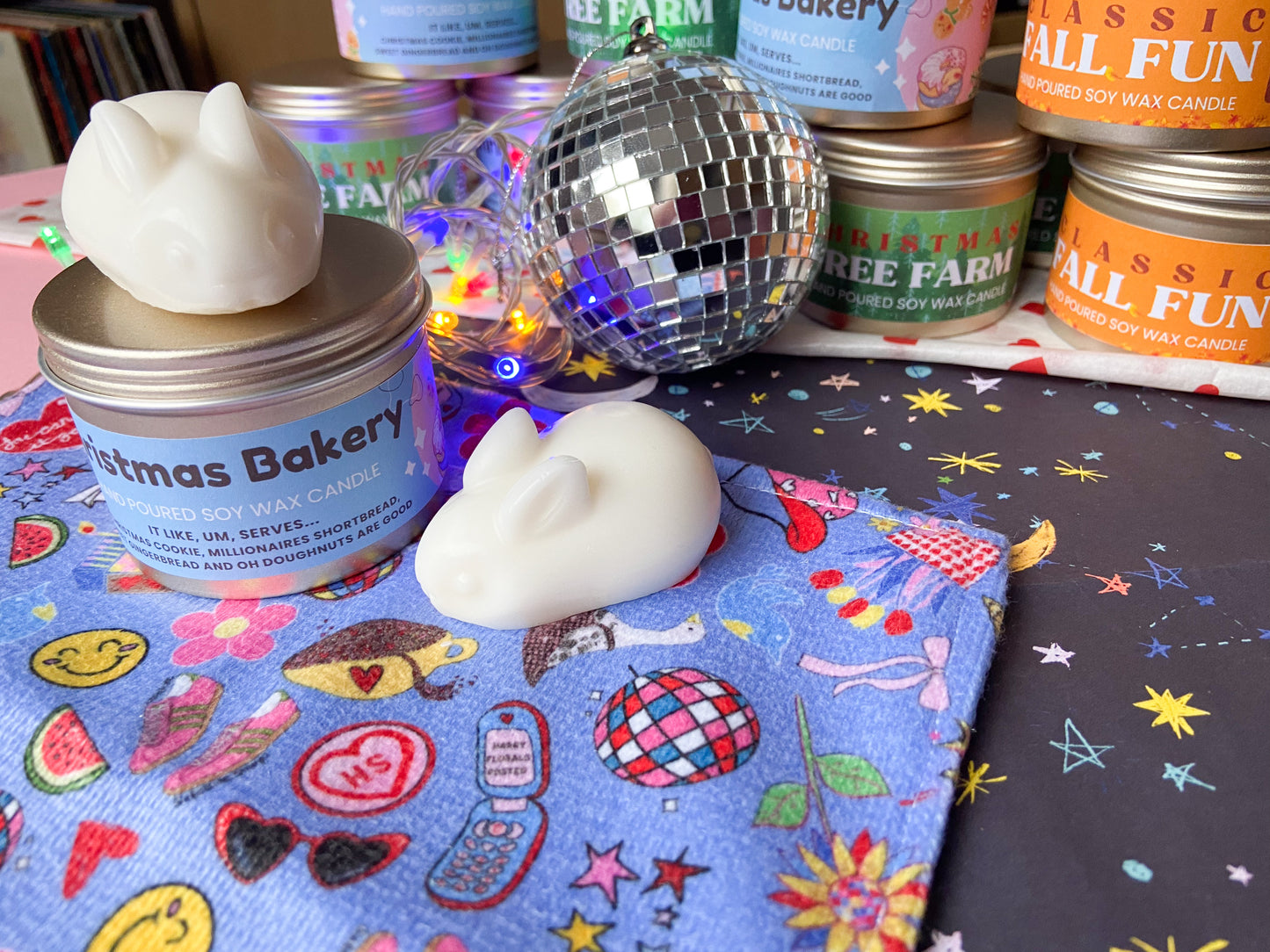 Christmas Bakery Candle in Tin, Harry Coded Gift