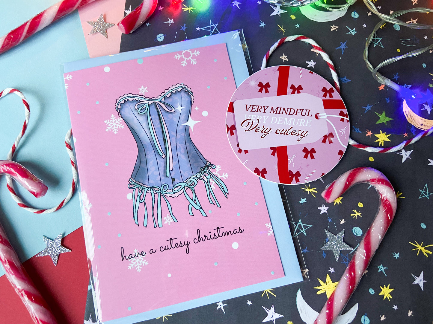 Cutesy Christmas, Sabrina Inspired Christmas Card