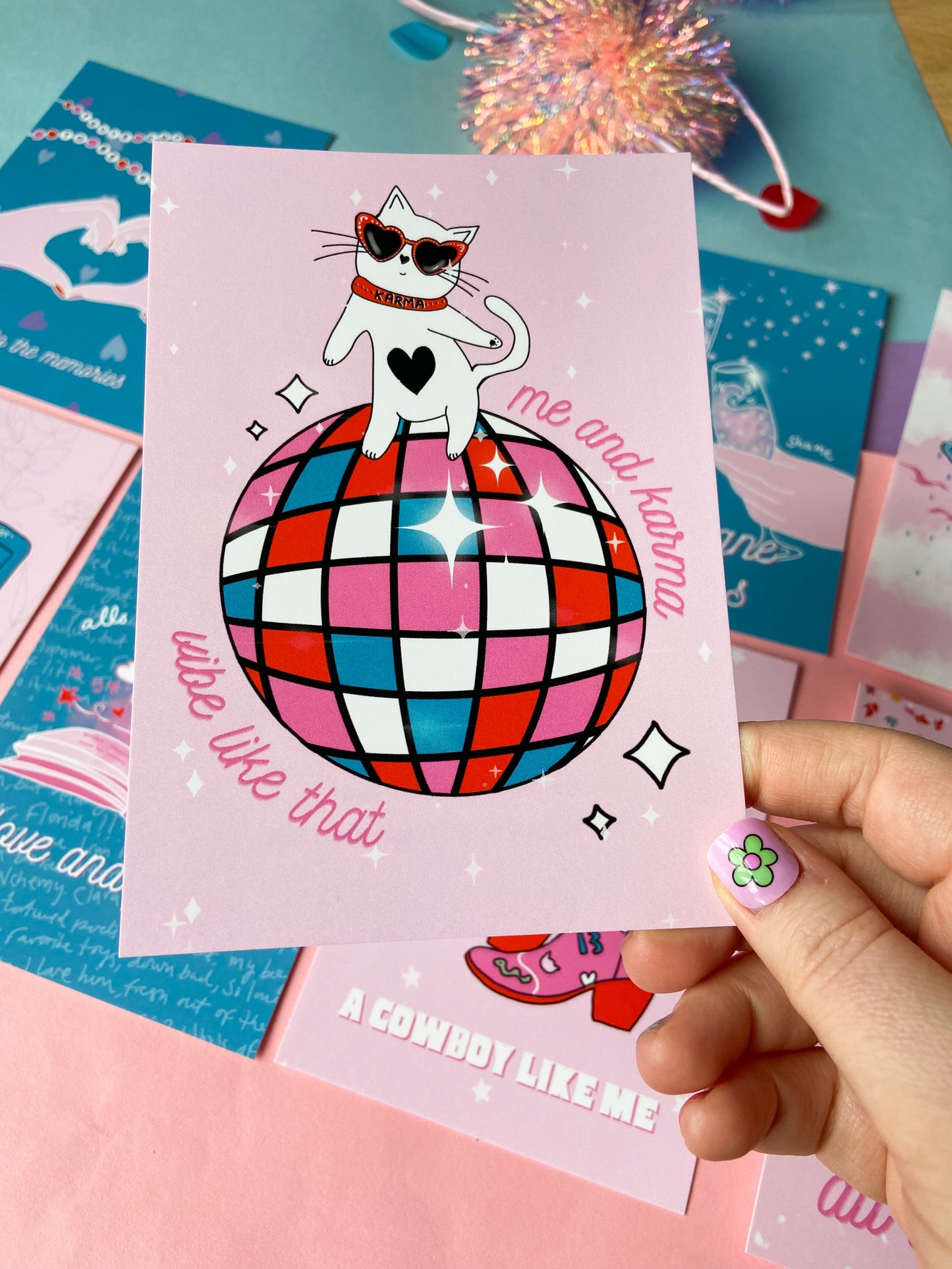 Taylor themed Postcard Set, Swiftie Gift