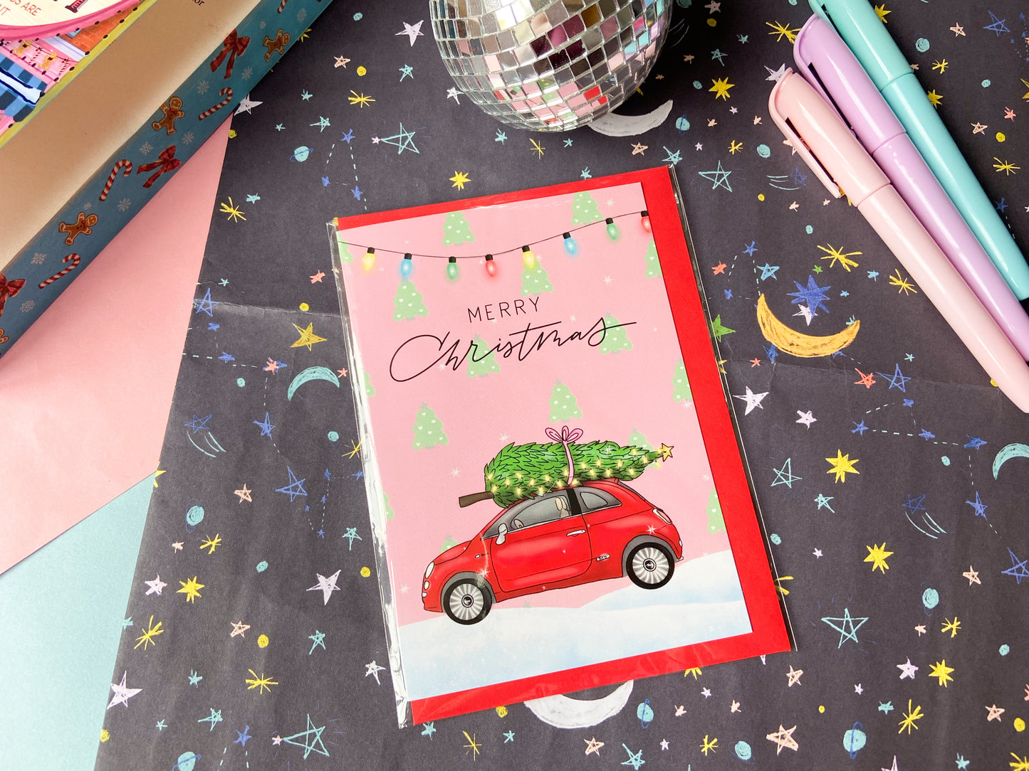 Festive Car Christmas Card