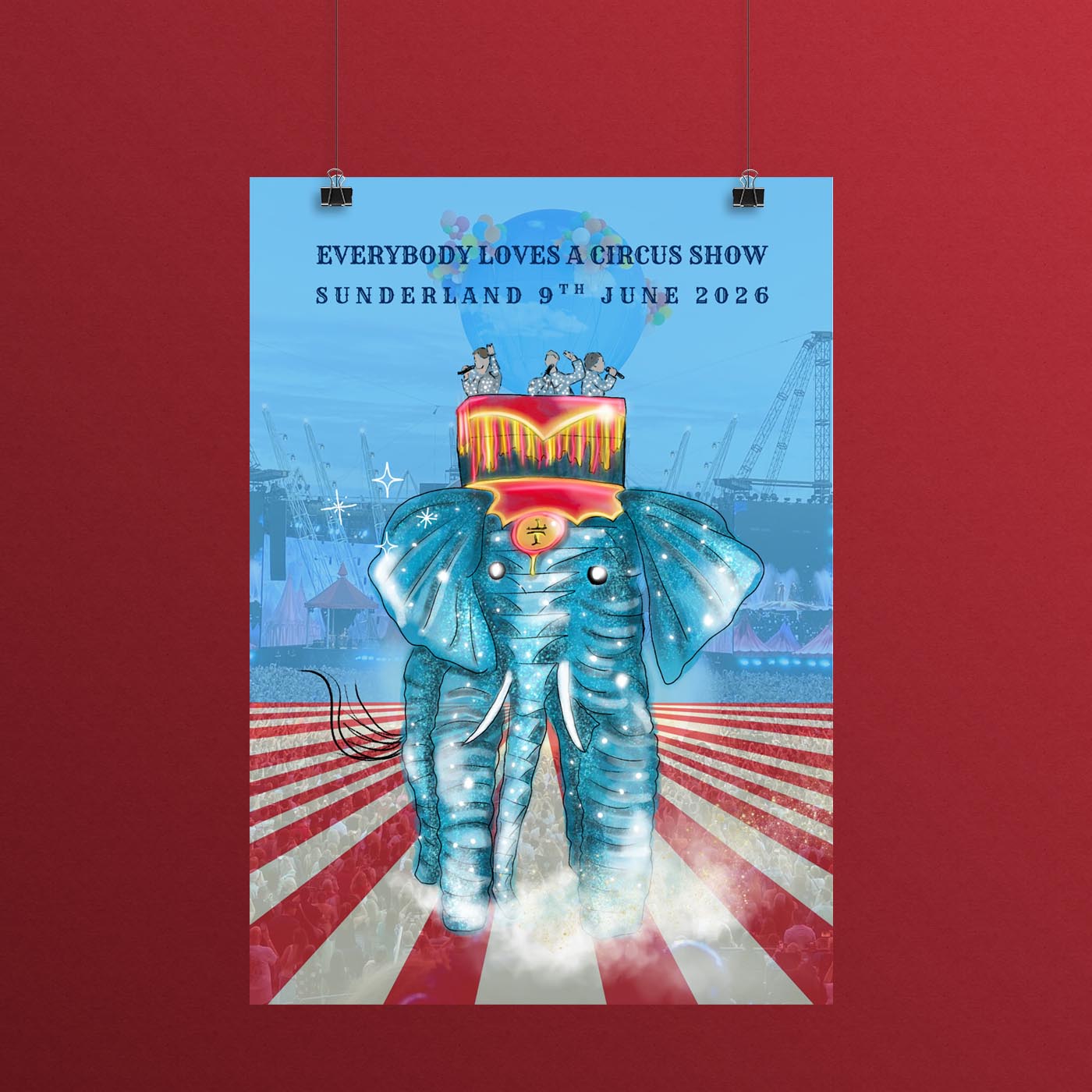 PRE-ORDER: Circus Show Dated SUNDERLAND Print
