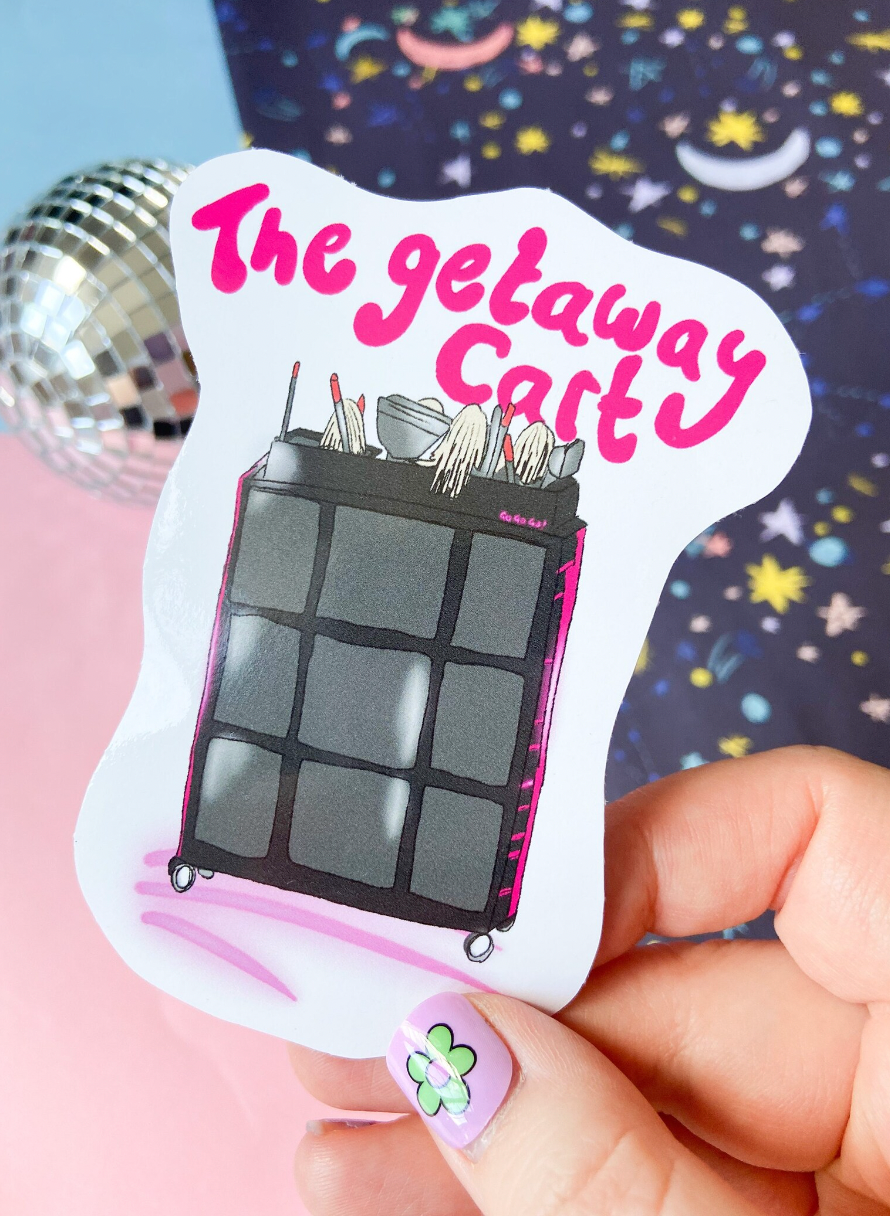 Getaway Cart Taylor Sticker