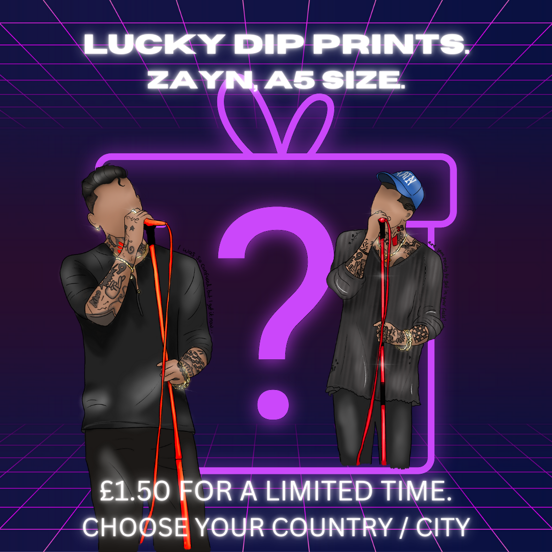 Zayn Lucky Dip A5 Print Sale
