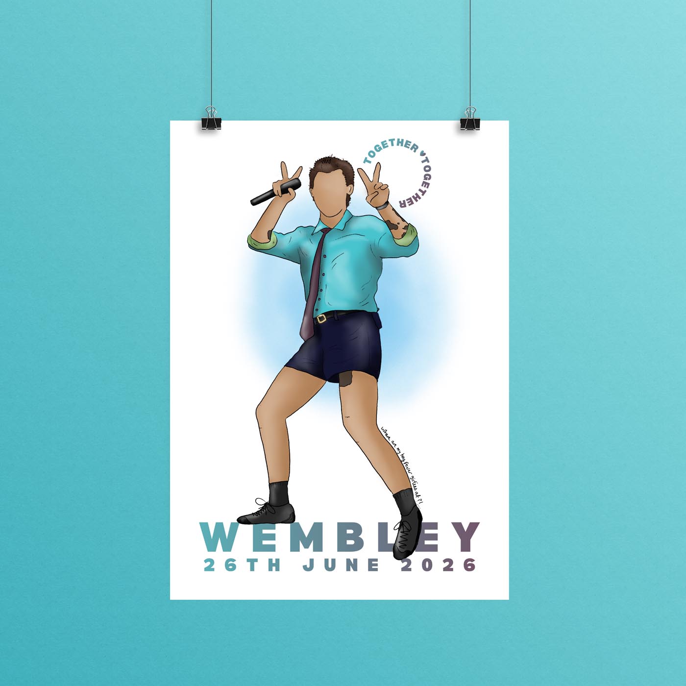 PRE-ORDER: Wembley N7 Print, Harries Gift