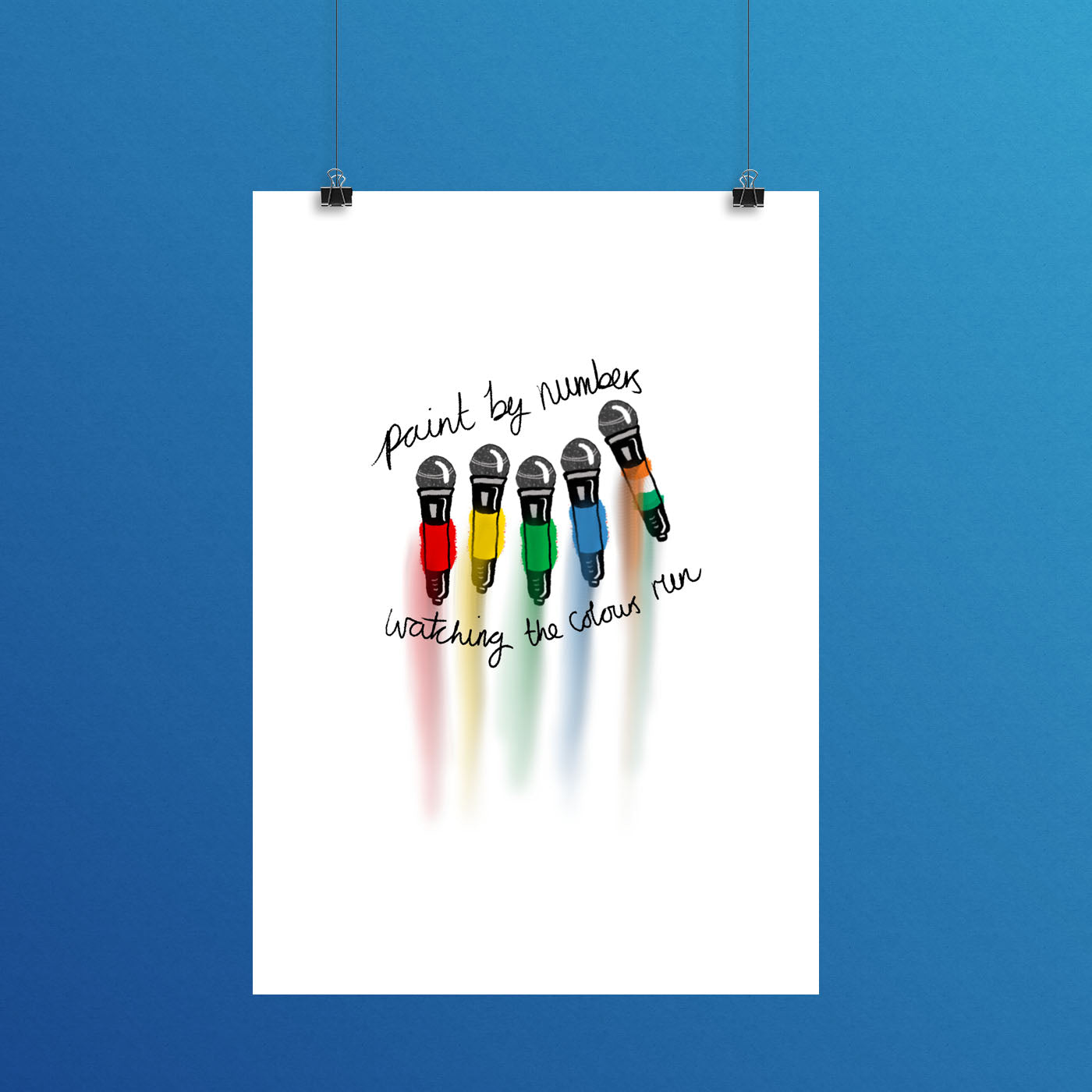 Colours Run Postcard, Harries Gift