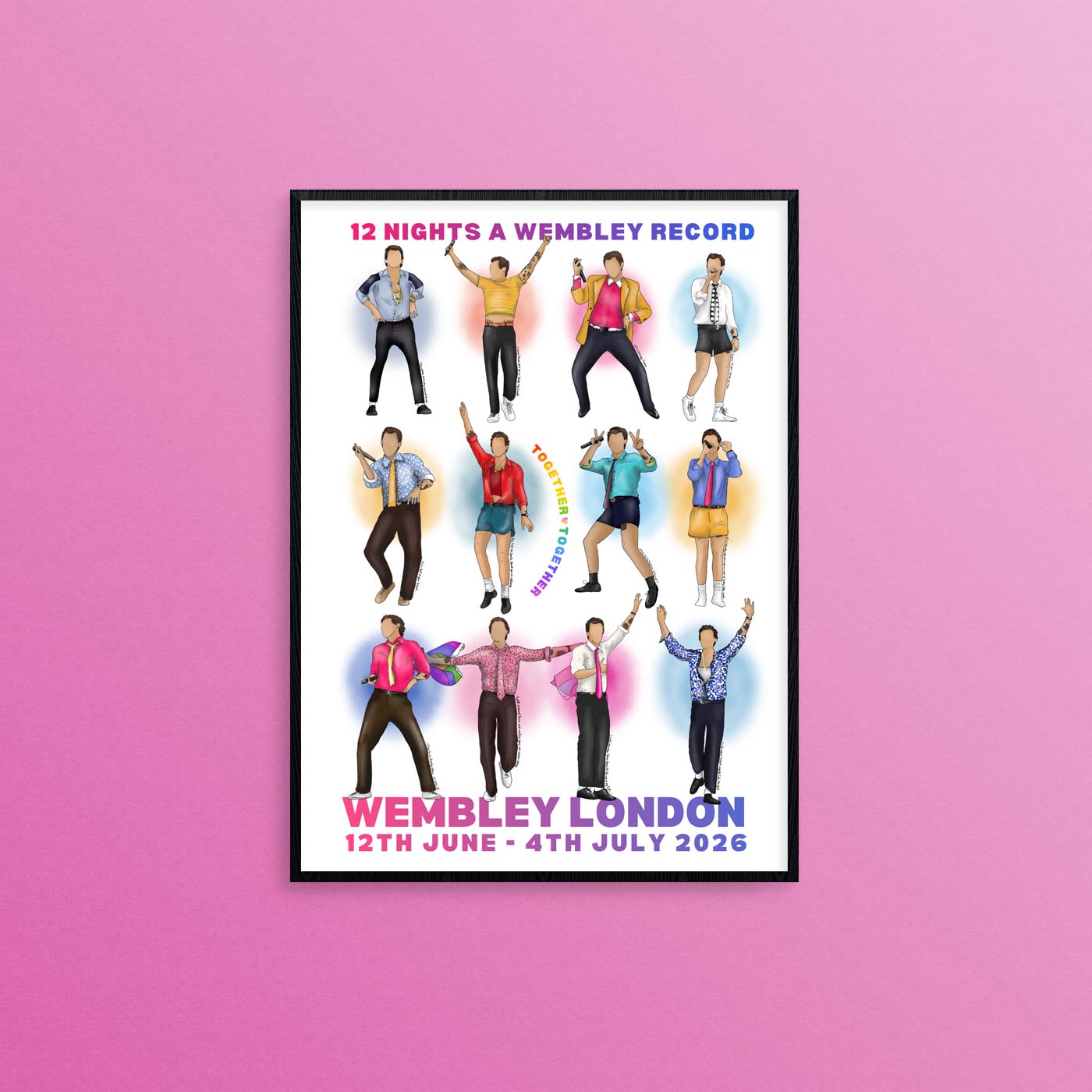 PRE-ORDER: Wembley London ALL SHOWS Print, Harries Gift