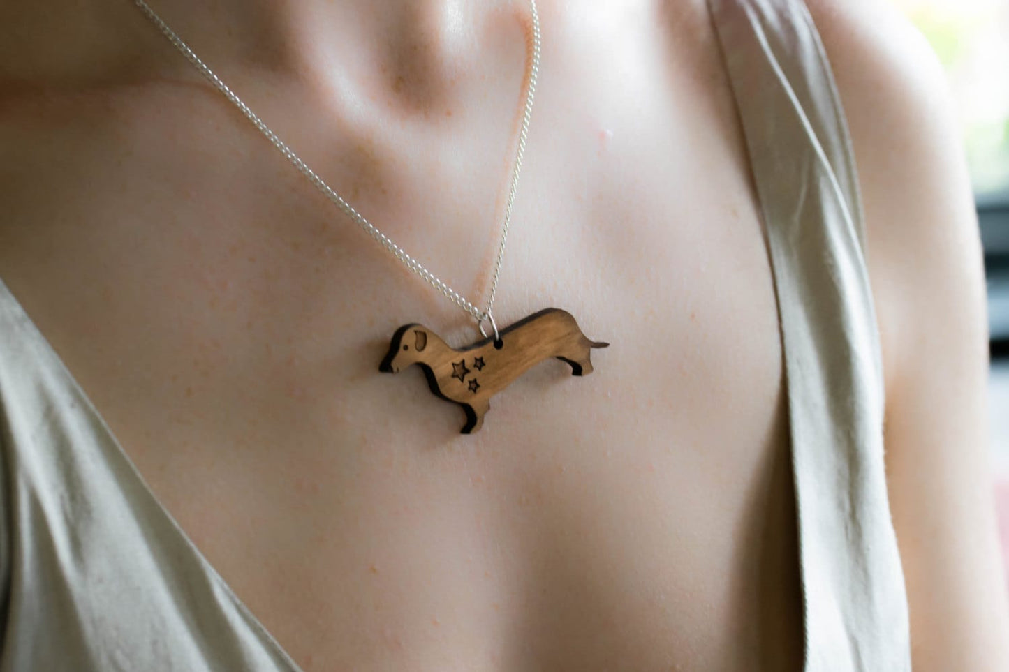 Dachshund Necklace, Dog Jewellery, Sausage Dog Pendant