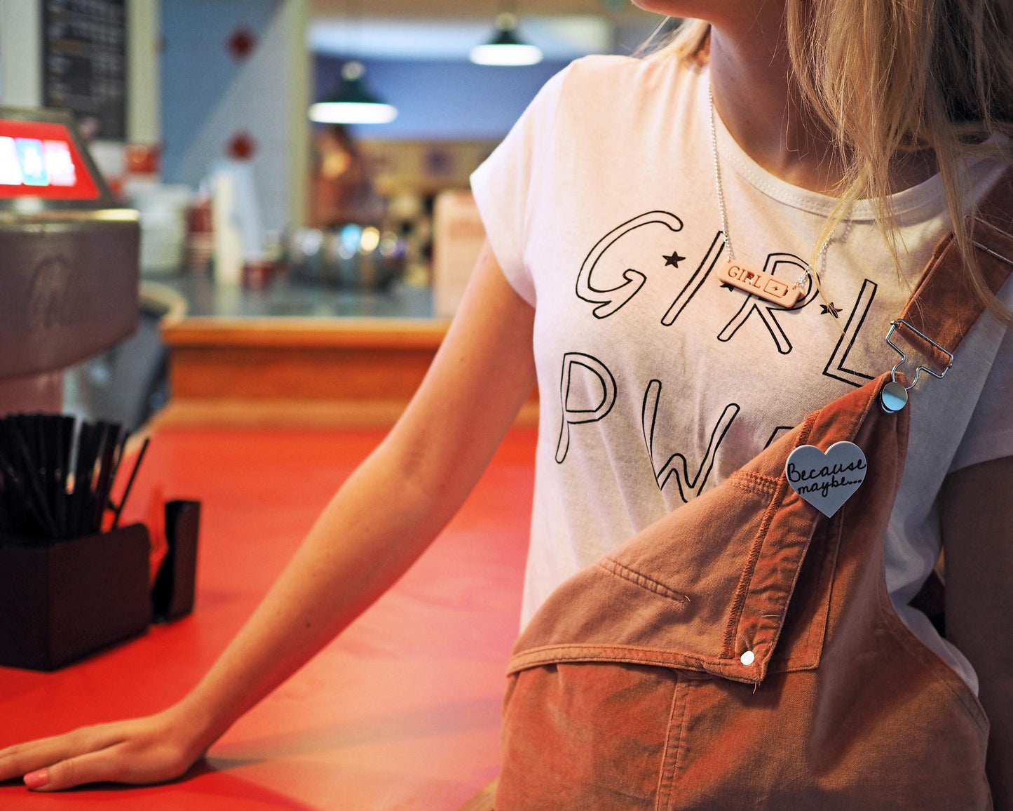 Girl Power Brooch, Women Empowerment Jewellery