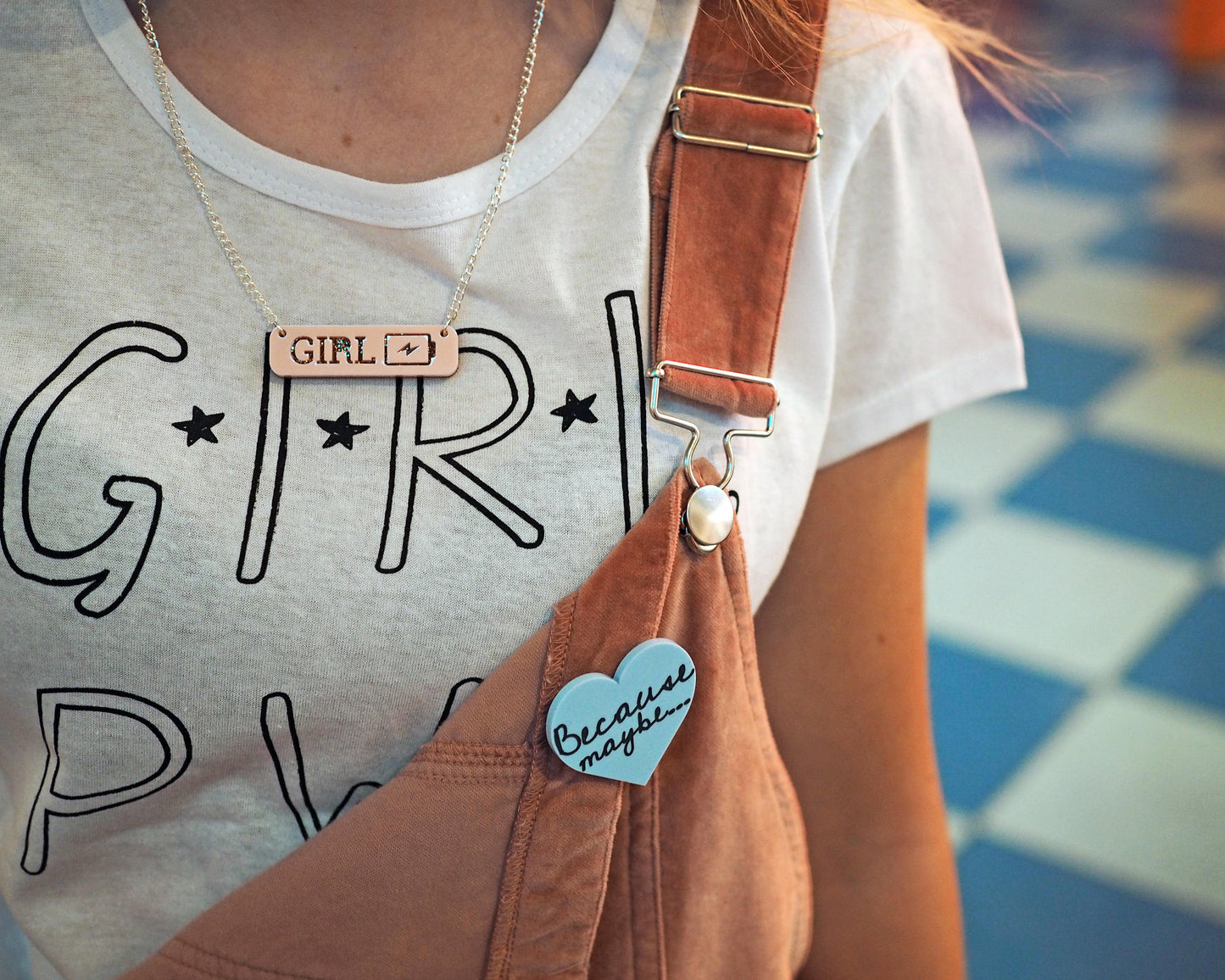 Girl Power Brooch, Women Empowerment Jewellery
