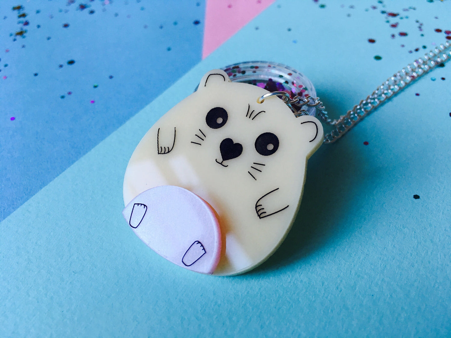 Hamster Necklace, Cute Animal Jewellery