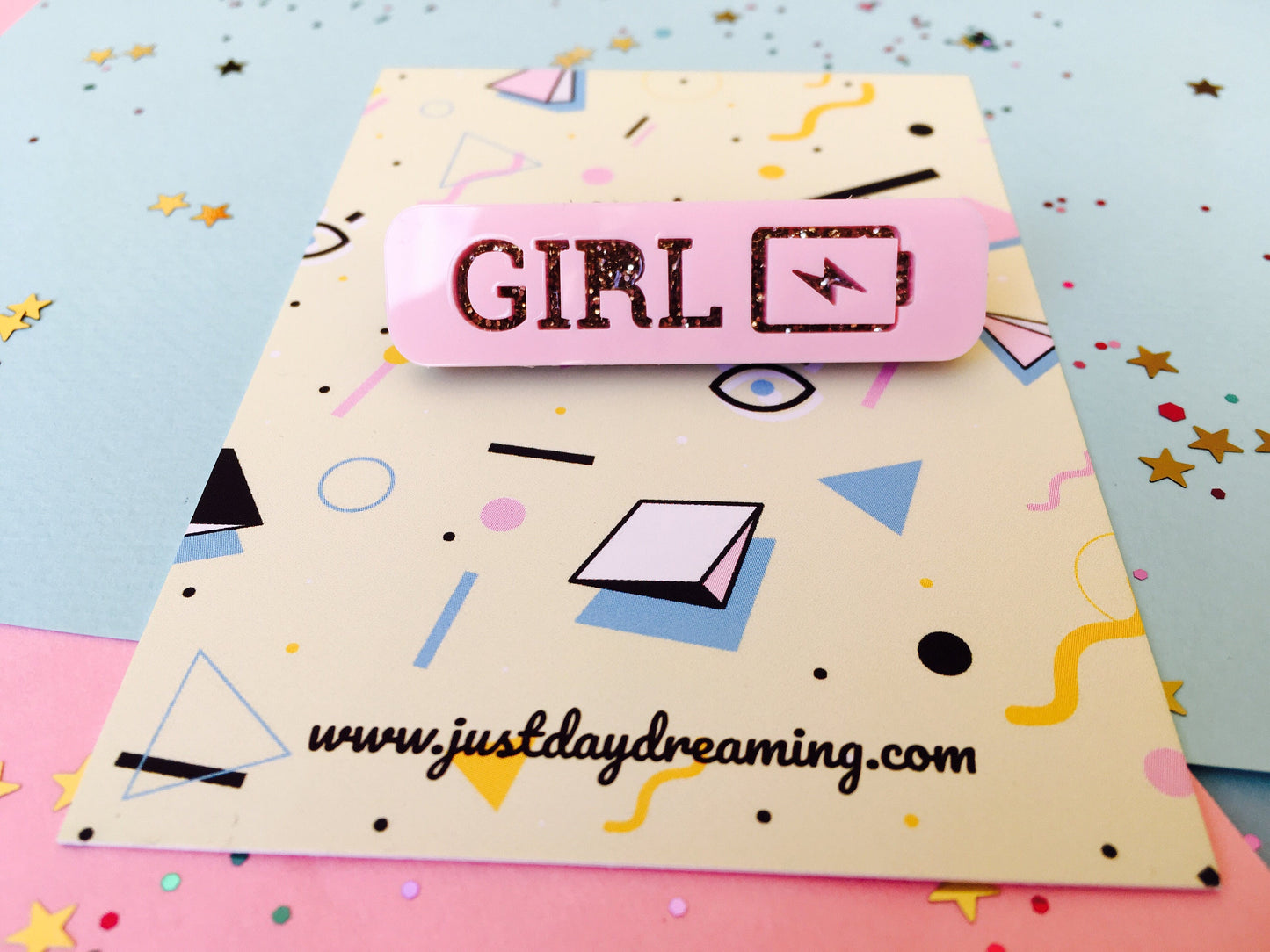 Girl Power Brooch, Women Empowerment Jewellery