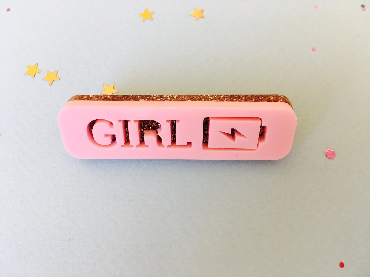 Girl Power Brooch, Women Empowerment Jewellery