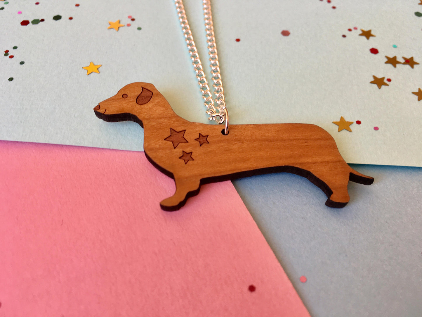 Dachshund Necklace, Dog Jewellery, Sausage Dog Pendant