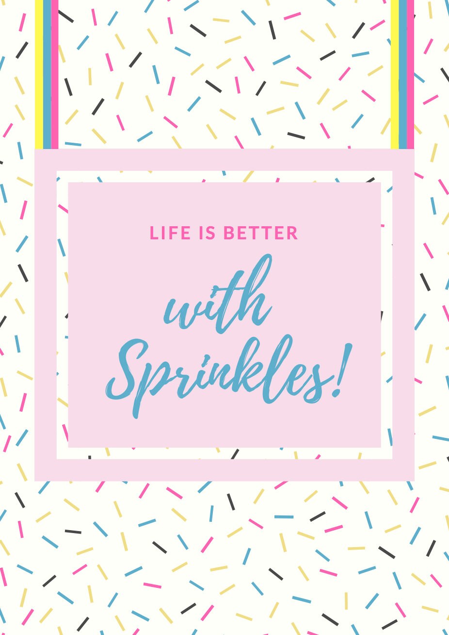 Life is Better with Sprinkles Print, Kitchen Decor