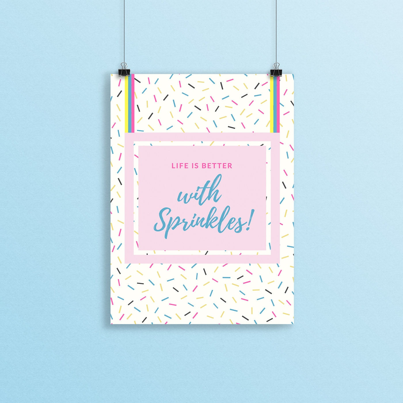 Life is Better with Sprinkles Print, Kitchen Decor