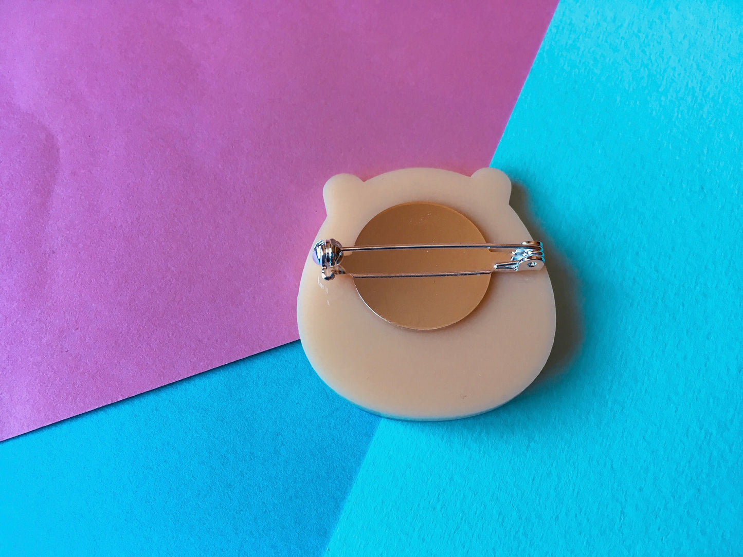 Acrylic Hamster Brooch, Cute Animal Jewellery