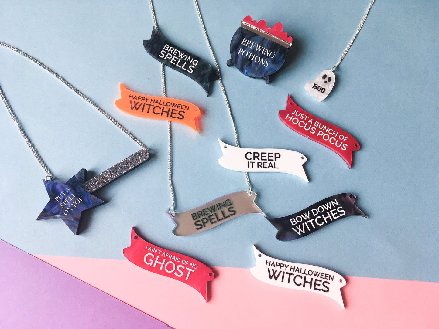 Brewing Potions Halloween Brooch, Witchcraft Pin