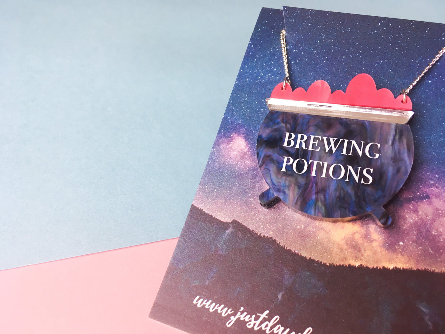 Brewing Potions Necklace, Halloween Jewellery