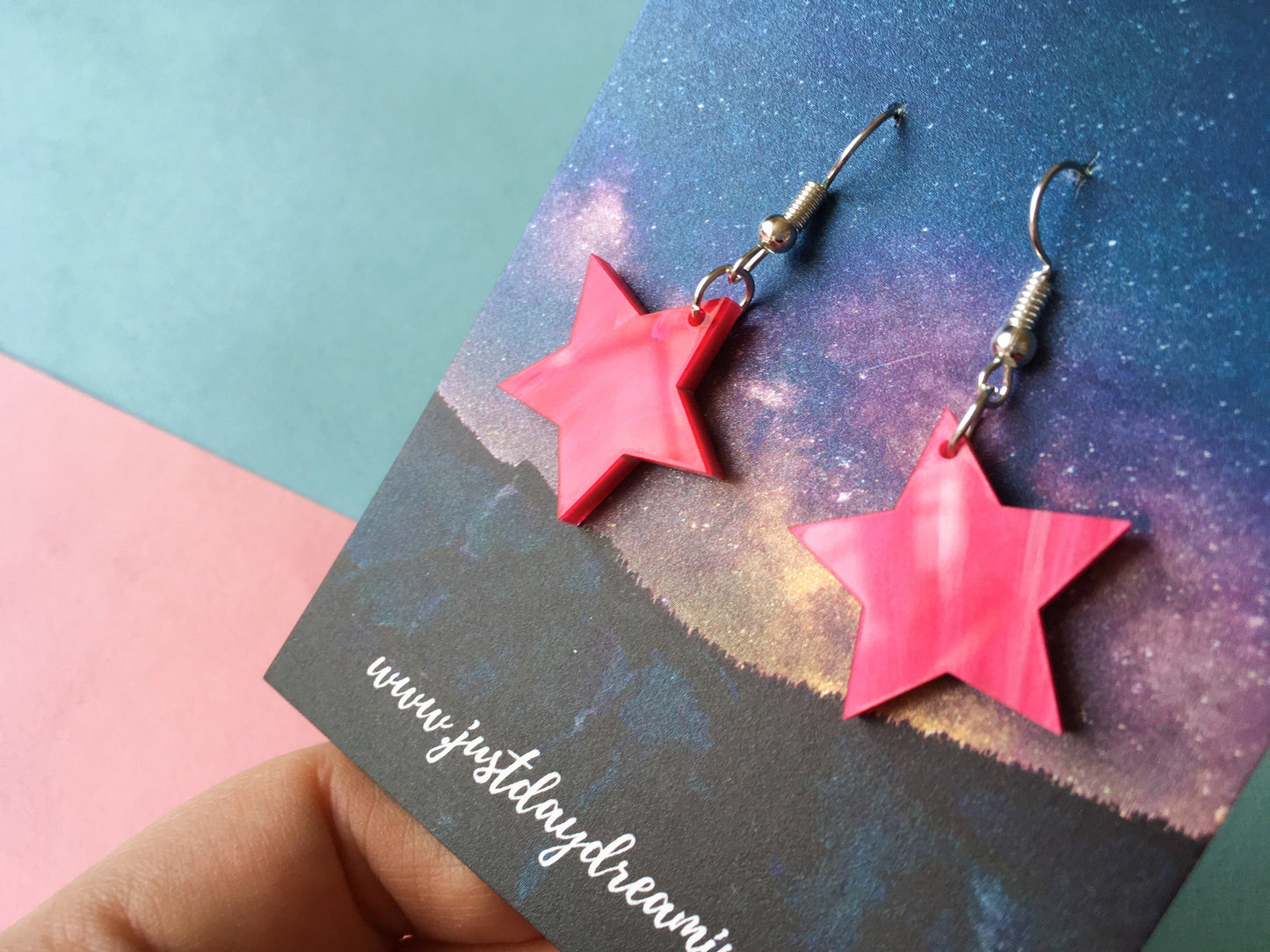 Star Jewellery, Colourful Acrylic Earrings