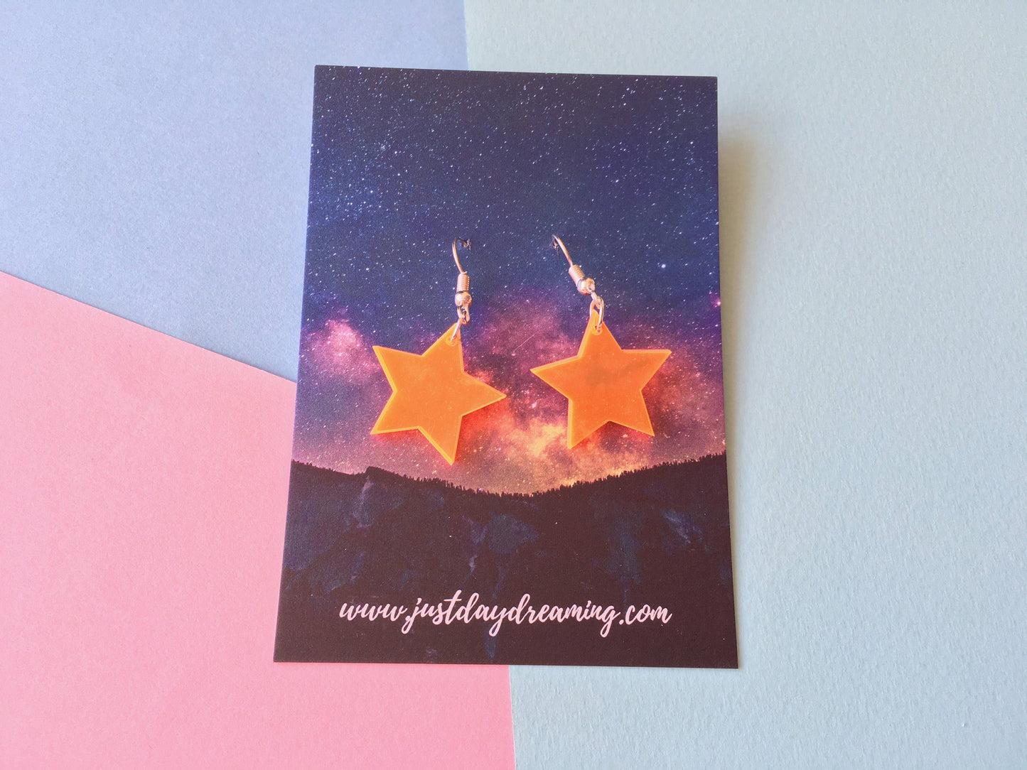 Star Jewellery, Colourful Acrylic Earrings